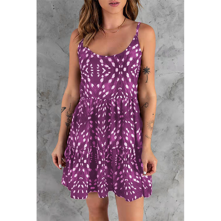 Printed Boho Commuter Sling Dress