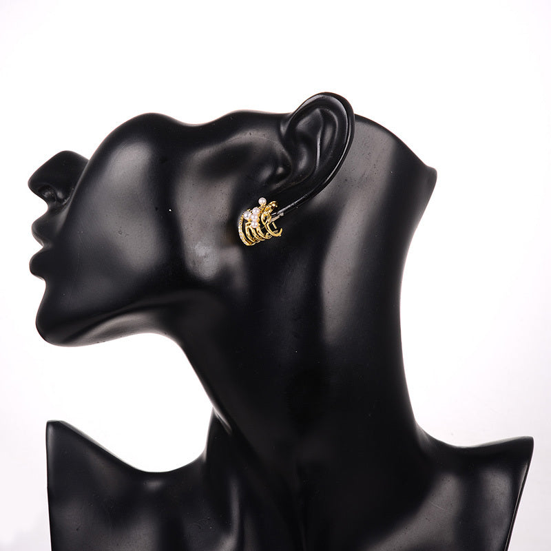 Four Layer Cuff Earrings